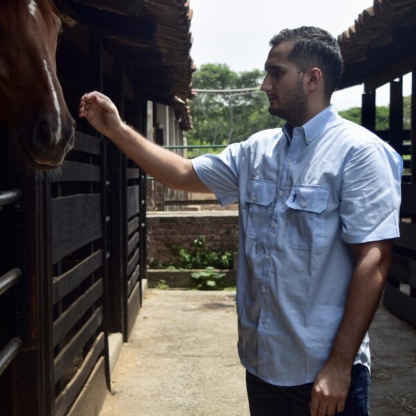 Camisa silo azul claro 100% algodón